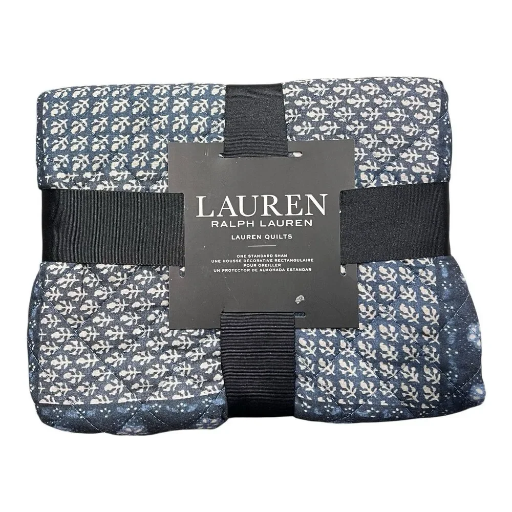 RALPH‎ LAUREN Beckett Diamond-Stitched Floral Sham 20